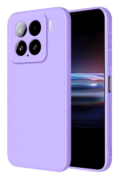 Newface Xiaomi Mi 15 Kılıf Nano içi Kadife Silikon - Lila resmi