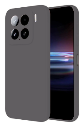 Newface Xiaomi Mi 15 Kılıf Nano içi Kadife Silikon - Gri resmi