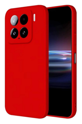 Newface Xiaomi Mi 15 Pro Kılıf Nano içi Kadife Silikon - Kırmızı resmi