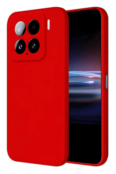 Newface Xiaomi Mi 15 Pro Kılıf Nano içi Kadife Silikon - Kırmızı resmi