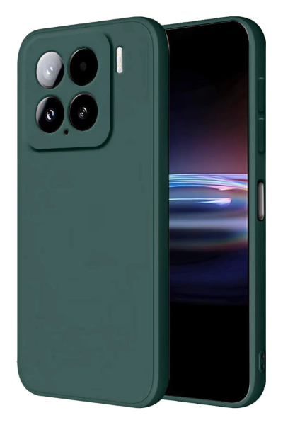 Newface Xiaomi Mi 15 Pro Kılıf Nano içi Kadife Silikon - Koyu Yeşil resmi