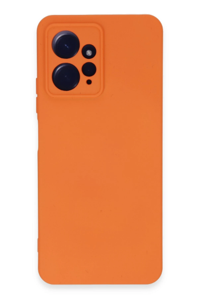 Newface Xiaomi Redmi Note 12 4G Kılıf Nano içi Kadife Silikon - Turuncu resmi