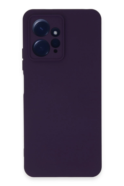 Newface Xiaomi Redmi Note 12 4G Kılıf Nano içi Kadife Silikon - Mor resmi