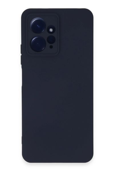 Newface Xiaomi Redmi Note 12 4G Kılıf Nano içi Kadife Silikon - Lacivert resmi