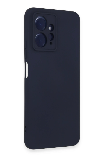 Newface Xiaomi Redmi Note 12 4G Kılıf Nano içi Kadife Silikon - Lacivert resmi