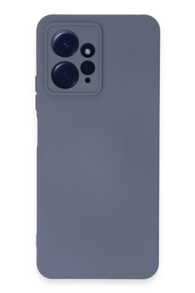 Newface Xiaomi Redmi Note 12 4G Kılıf Nano içi Kadife Silikon - Gri resmi