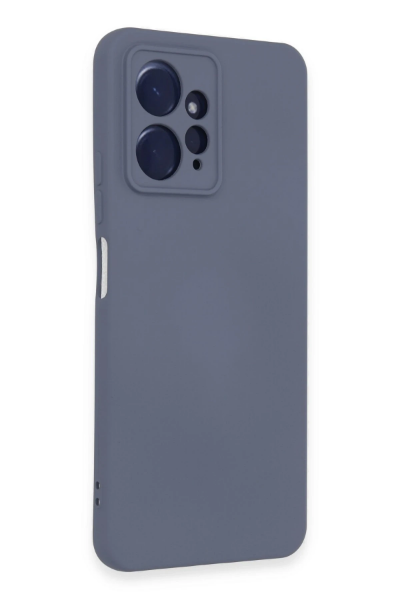 Newface Xiaomi Redmi Note 12 4G Kılıf Nano içi Kadife Silikon - Gri resmi