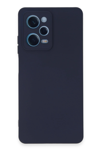 Newface Xiaomi Redmi Note 12 Pro 5G Kılıf Nano içi Kadife Silikon - Lacivert resmi