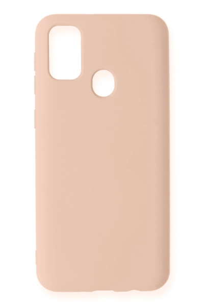 Newface Samsung Galaxy M31 Kılıf Nano içi Kadife Silikon - Pudra resmi