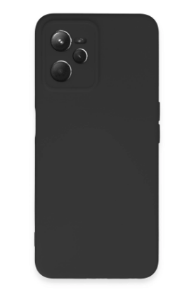 Newface Realme C35 Kılıf Nano içi Kadife Silikon - Siyah resmi
