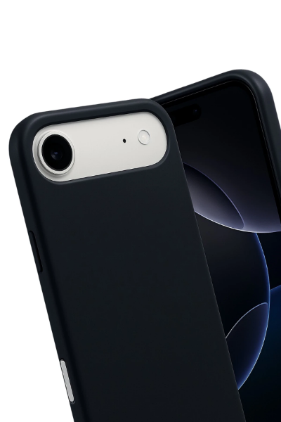 Newface Apple iPhone 17 Air Nano içi Kadife Silikon - Siyah resmi