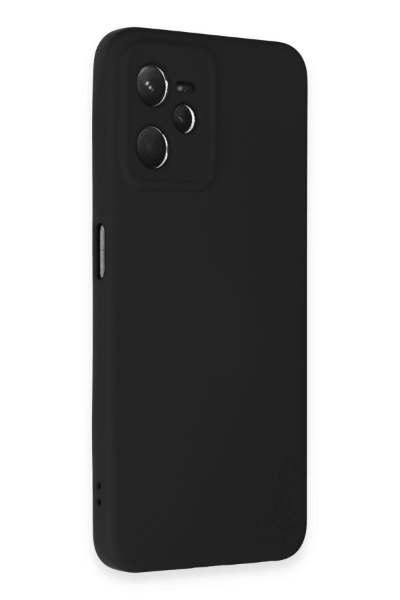Newface Realme C35 Kılıf Nano içi Kadife Silikon - Siyah resmi
