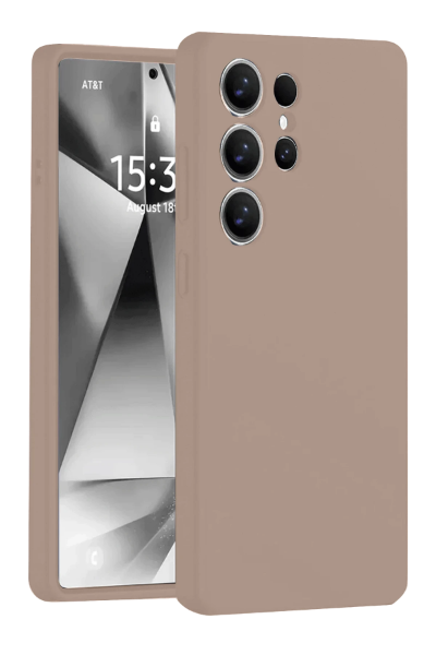 Newface Samsung Galaxy S25 Ultra Kılıf Nano içi Kadife Silikon - Pudra resmi