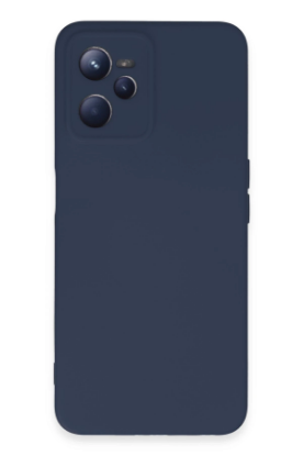 Newface Realme C35 Kılıf Nano içi Kadife Silikon - Lacivert resmi
