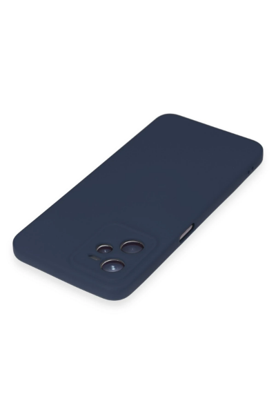 Newface Realme C35 Kılıf Nano içi Kadife Silikon - Lacivert resmi