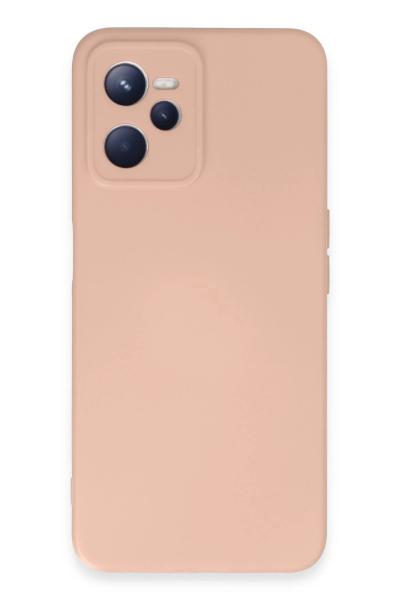 Newface Realme C35 Kılıf Nano içi Kadife Silikon - Pudra resmi