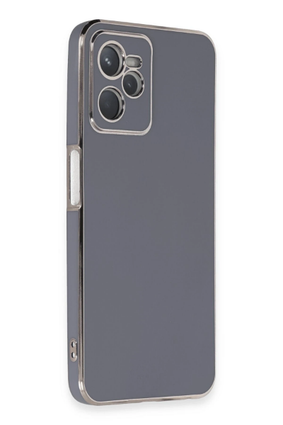 Newface Realme C35 Kılıf Volet Silikon - Mavi resmi