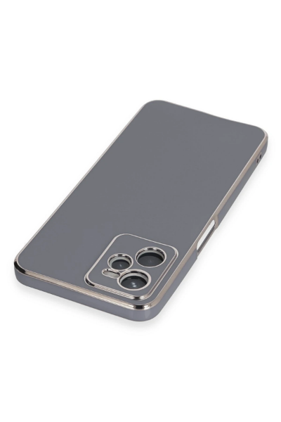 Newface Realme C35 Kılıf Volet Silikon - Mavi resmi