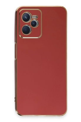 Newface Realme C35 Kılıf Volet Silikon - Kırmızı resmi