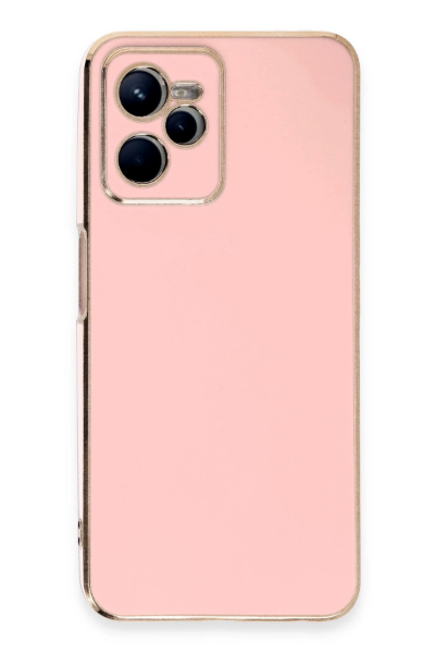 Newface Realme C35 Kılıf Volet Silikon - Pembe resmi