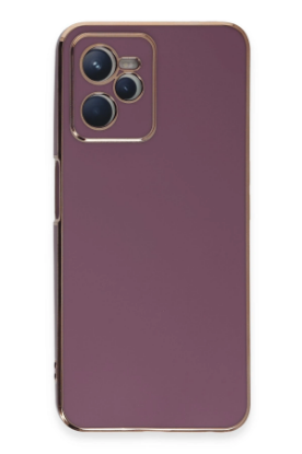 Newface Realme C35 Kılıf Volet Silikon - Mor resmi