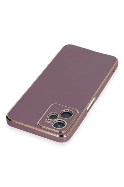 Newface Realme C35 Kılıf Volet Silikon - Mor resmi