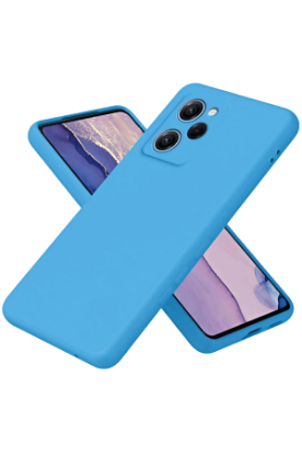 Newface Xiaomi Poco X5 Pro 5G Nano içi Kadife Silikon - Mavi resmi