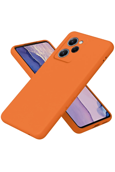 Newface Xiaomi Poco X5 Pro 5G Nano içi Kadife Silikon - Turuncu resmi