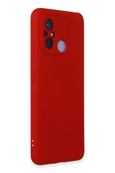 Newface Xiaomi Redmi 12C Kılıf Nano içi Kadife Silikon - Kırmızı resmi
