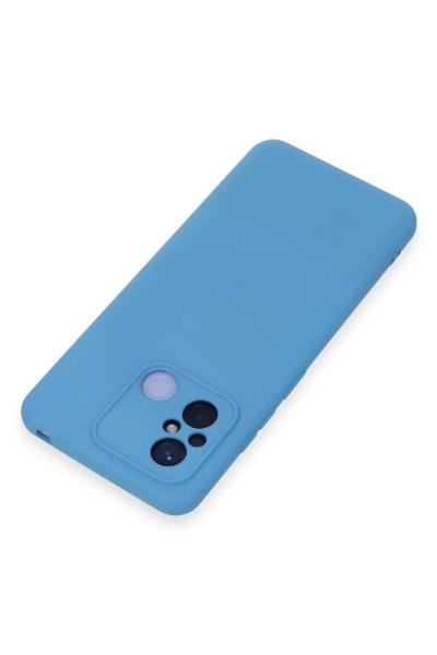 Newface Xiaomi Redmi 12C Kılıf Nano içi Kadife Silikon - Mavi resmi