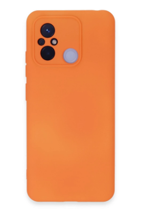 Newface Xiaomi Redmi 12C Kılıf Nano içi Kadife Silikon - Turuncu resmi