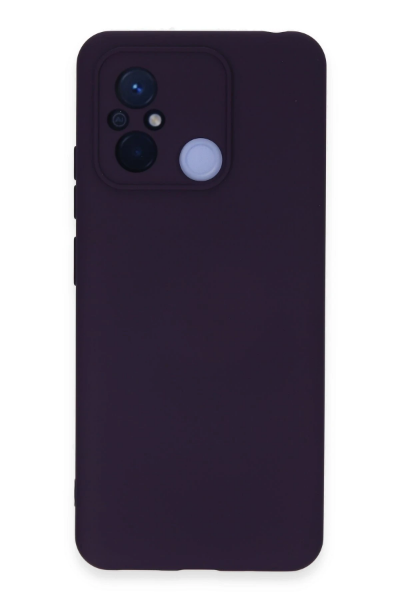 Newface Xiaomi Redmi 12C Kılıf Nano içi Kadife Silikon - Mor resmi