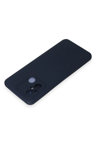 Newface Xiaomi Redmi 12C Kılıf Nano içi Kadife Silikon - Lacivert resmi