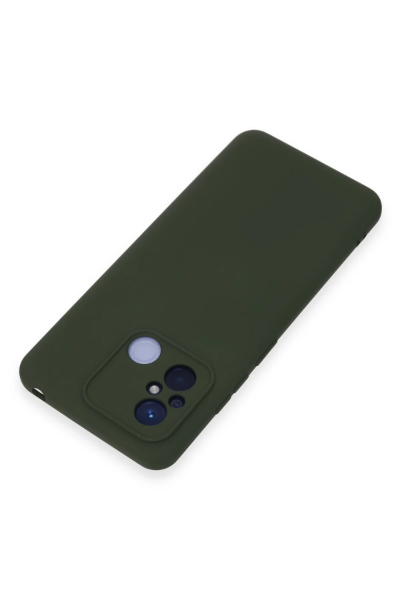 Newface Xiaomi Redmi 12C Kılıf Nano içi Kadife Silikon - Koyu Yeşil resmi