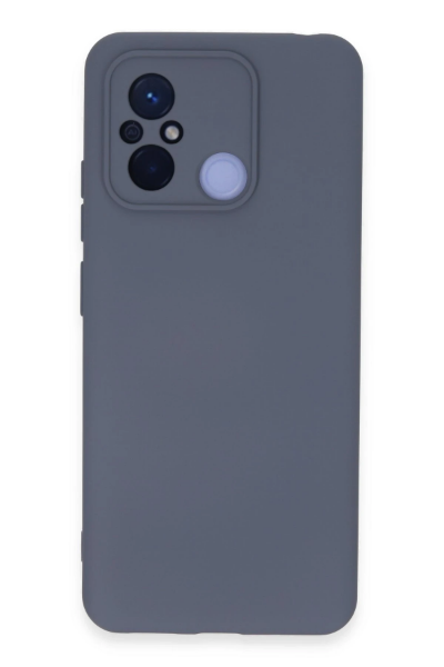 Newface Xiaomi Redmi 12C Kılıf Nano içi Kadife Silikon - Gri resmi