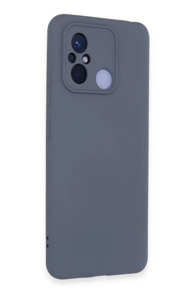 Newface Xiaomi Redmi 12C Kılıf Nano içi Kadife Silikon - Gri resmi