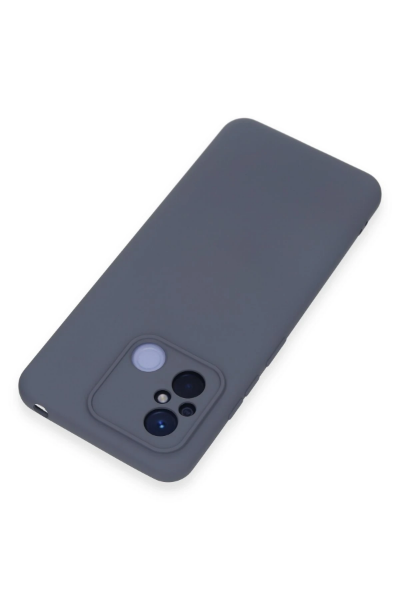 Newface Xiaomi Redmi 12C Kılıf Nano içi Kadife Silikon - Gri resmi