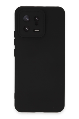 Newface Xiaomi Mi 13 Kılıf Nano içi Kadife Silikon - Siyah resmi