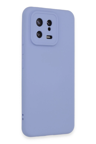 Newface Xiaomi Mi 13 Kılıf Nano içi Kadife Silikon - Lila resmi