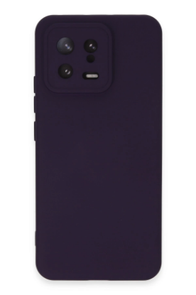Newface Xiaomi Mi 13 Kılıf Nano içi Kadife Silikon - Mor resmi