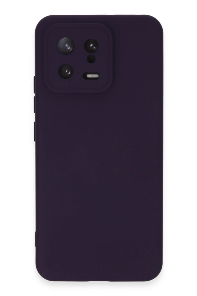 Newface Xiaomi Mi 13 Kılıf Nano içi Kadife Silikon - Mor resmi