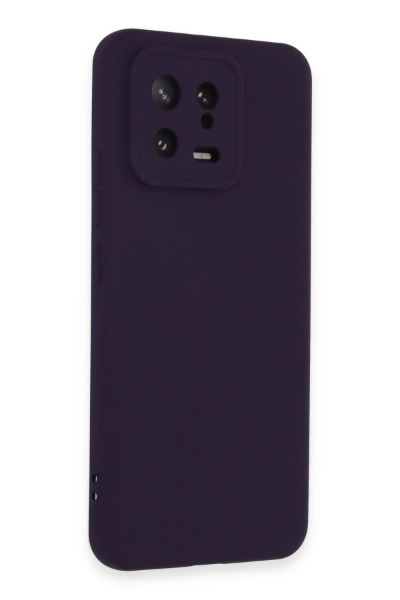 Newface Xiaomi Mi 13 Kılıf Nano içi Kadife Silikon - Mor resmi