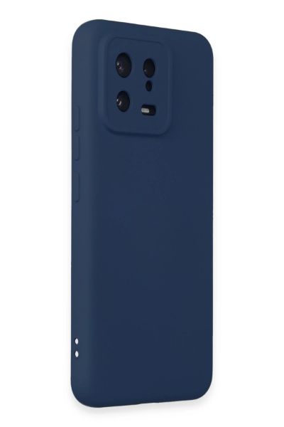 Newface Xiaomi Mi 13 Kılıf Nano içi Kadife Silikon - Lacivert resmi