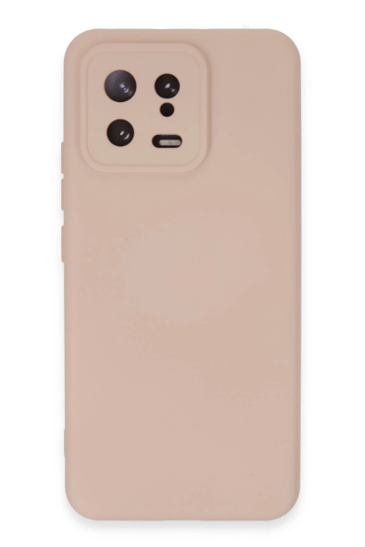Newface Xiaomi Mi 13 Kılıf Nano içi Kadife Silikon - Pudra resmi