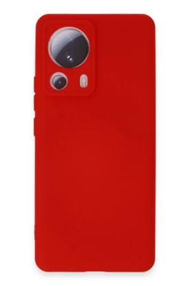 Newface Xiaomi Mi 13 Lite Kılıf Nano içi Kadife Silikon - Kırmızı resmi