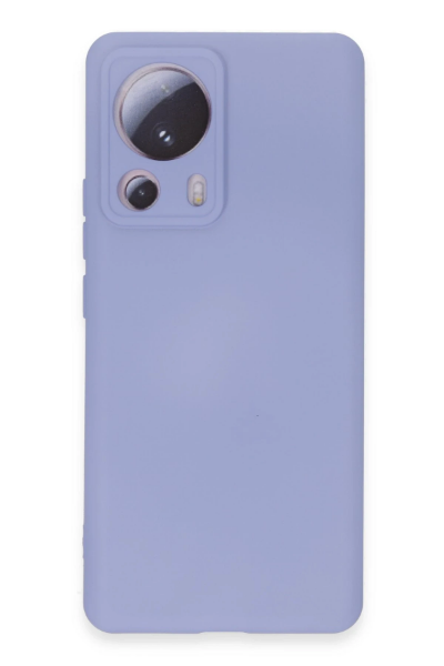 Newface Xiaomi Mi 13 Lite Kılıf Nano içi Kadife Silikon - Lila resmi