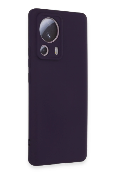 Newface Xiaomi Mi 13 Lite Kılıf Nano içi Kadife Silikon - Mor resmi