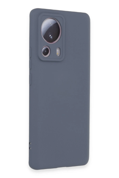 Newface Xiaomi Mi 13 Lite Kılıf Nano içi Kadife Silikon - Gri resmi