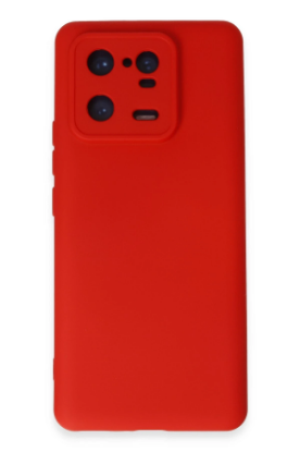 Newface Xiaomi Mi 13 Pro Kılıf Nano içi Kadife Silikon - Kırmızı resmi