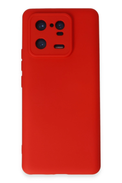 Newface Xiaomi Mi 13 Pro Kılıf Nano içi Kadife Silikon - Kırmızı resmi